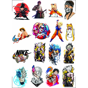 Anime UV DTF Sticker Design Printing Services