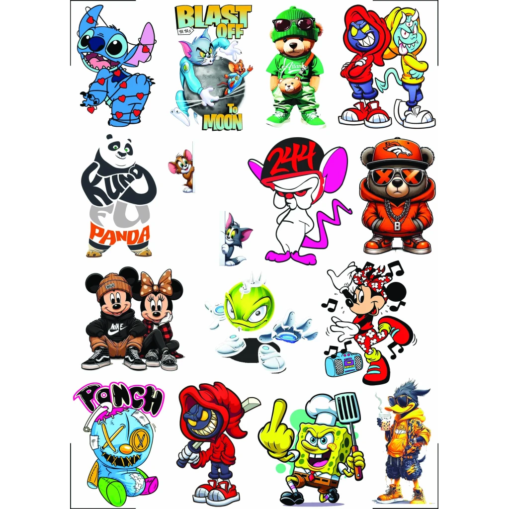 Cartoon'S Uv Dtf Sticker Printing Services &Amp; Manufacturer