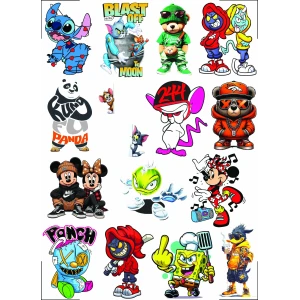 Cartoon's UV DTF Sticker Printing Services & Manufacturer