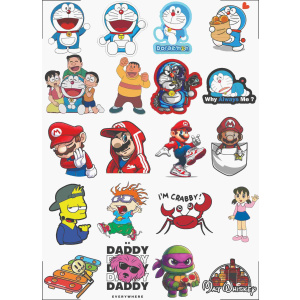 Cartoon UV DTF Sticker Design Printing Services