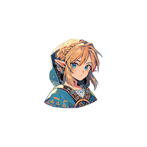 Zelda Hooded UV DTF Sticker – UVDTF041