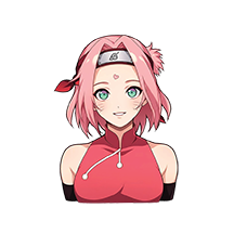 Sakura Haruno UV DTF Sticker - UVDTF047