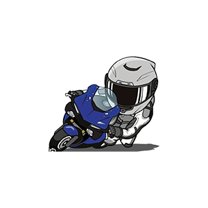 Whiteblue Racer UV DTF Sticker – UVDTF101