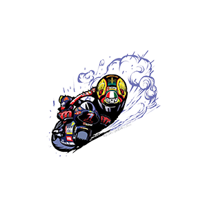 Valentino Rossi UV DTF Sticker – UVDTF103