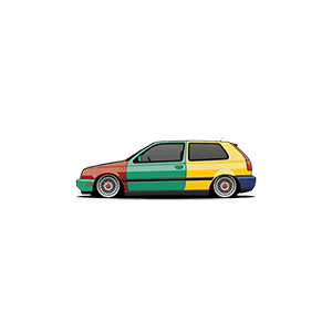 Golf MK3 UV DTF Sticker – UVDTF196
