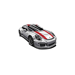 Porsche 911 GT3 UV DTF Sticker – UVDTF213