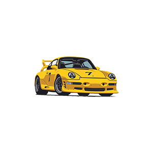 Yellow car UV DTF Sticker – UVDTF241