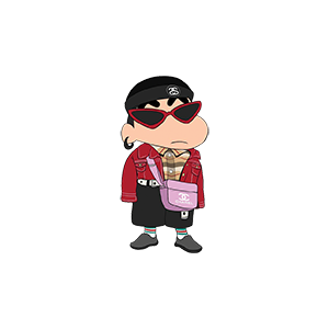 Shinchan UV DTF Sticker – UVDTF302