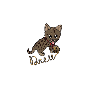 Cat UV DTF Sticker – UVDTF354