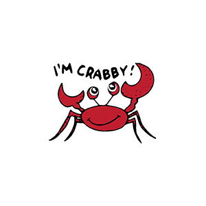 Crazy Crab UV DTF Sticker – UVDTF402