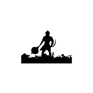 Hanuman ji UV DTF Sticker – UVDTF472