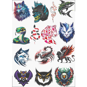 Animal UV DTF Sticker Design Printing Services
