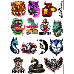 Animal UV DTF Sticker Design Printing Services