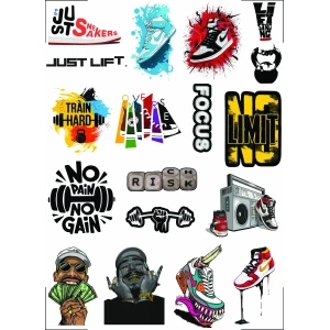 brand sticker design UV DTF sticker printing services