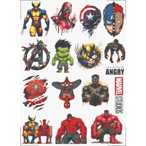 Marvel UV DTF Sticker Design Printing Services