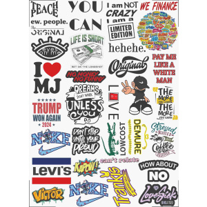 Logo UV DTF Sticker Design Printing Services