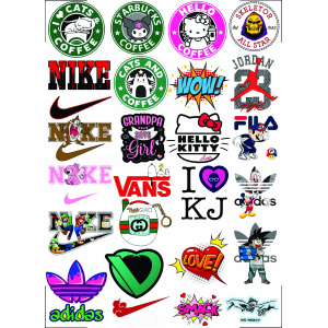 Logo UV DTF Sticker Design Printing Services