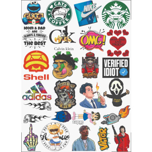 Brand UV DTF Sticker Design Printing Services