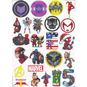Marvel UV DTF Sticker Design Printing Services