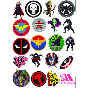 Marvel UV DTF Sticker Design Printing Services