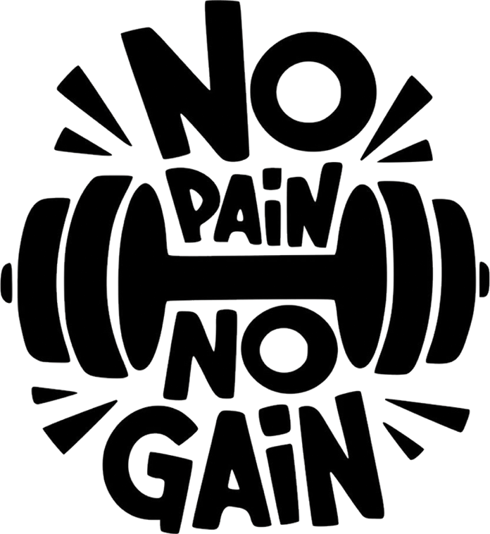 No Pain No Gain UV DTF Sticker - UVDTF 1010