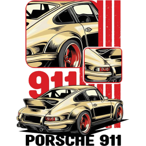 Porsche 911 UV DTF Sticker – UVDTF 1060