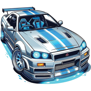 Nissan Skyline UV DTF Sticker – UVDTF 1122