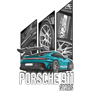 Porsche 911 UV DTF Sticker – UVDTF 1174