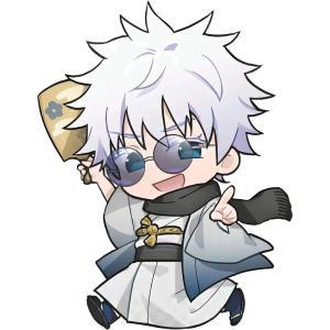 Satoru Gojo UV DTF Sticker – UVDTF 1192