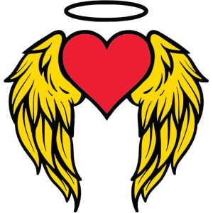 Heart wing UV DTF Sticker – UVDTF 1235