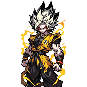 Goku UV DTF Sticker – UVDTF 1274