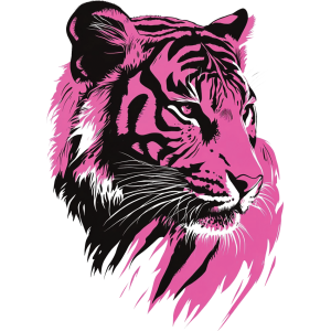 Pink Tiger UV DTF Sticker – UVDTF 1283