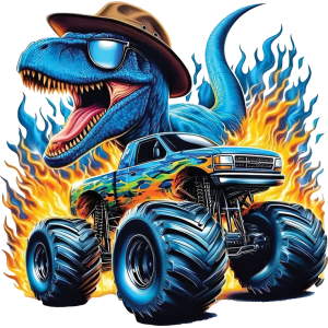 Monster Truck UV DTF Sticker – UVDTF 1326
