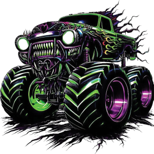 Monster Truck UV DTF Sticker – UVDTF 1370