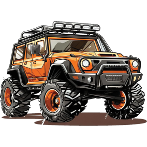 Big Off Road Car UV DTF Sticker – UVDTF 1401