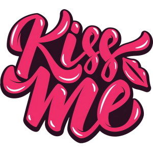 Kiss me UV DTF Sticker – UVDTF 1410