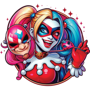 Harley Quinn UV DTF Sticker – UVDTF 1417