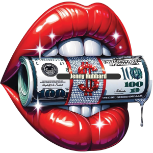 100 Dollar bill lips UV DTF Sticker – UVDTF 1420