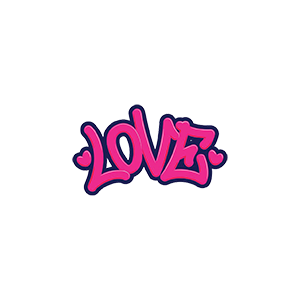 LOVE UV DTF Sticker – UVDTF643