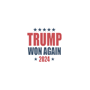 Trump Won Again 2024 UV DTF Sticker – UVDTF667