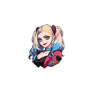 Harley Quinn UV DTF Sticker – UVDTF800