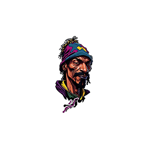 Camiseta Premium Algodão Estampada Especial Snoop UV DTF Sticker – UVDTF899