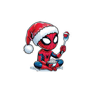 Spiderman Christmas UV DTF Sticker – UVDTF915