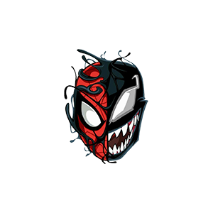 Redwolf Spider Man-Venom Split UV DTF Sticker – UVDTF953