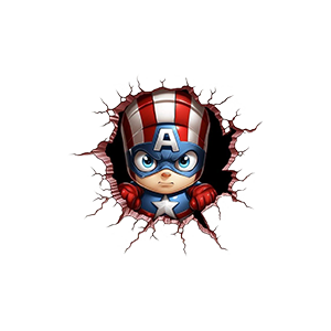 Captain America UV DTF Sticker – UVDTF970